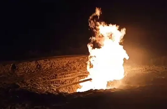 Massive fire breaks out at Duliajan Oil Pipeline