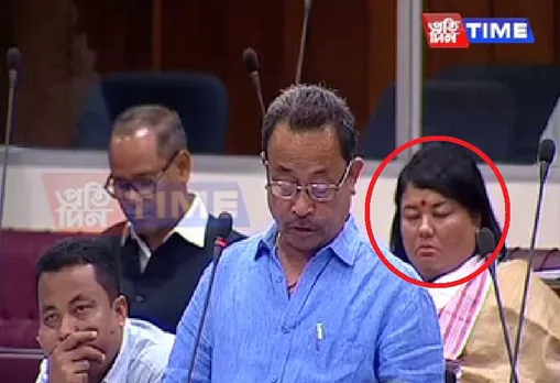 Assam assembly: Nabanita Handique takes nap on 1st day