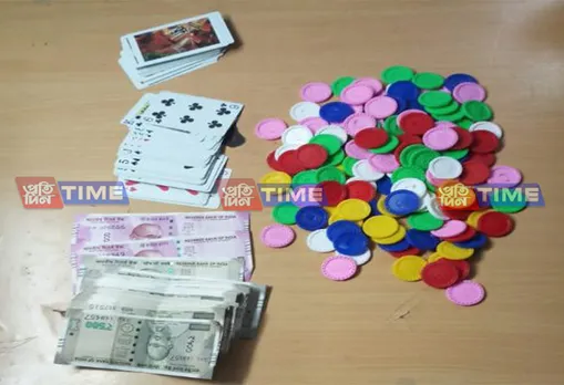 Gamblers arrest red-handed in Hatigaon