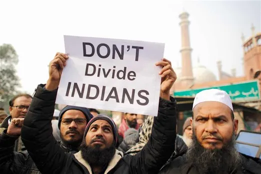 Hundreds Gather at Jama Masjid for Anti-CAA protest