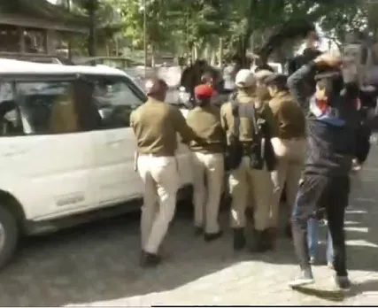 Lakhimpur: Black Flag Waved at Naba Doley & Pradan Baruah