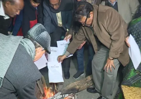 CAA burnt amid Bihu celebration