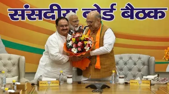 BJP top brass meets Himanta-Sonowal to pick CM