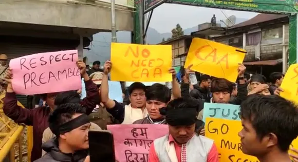 Students protest against Amit Shah’s visit to Arunachal