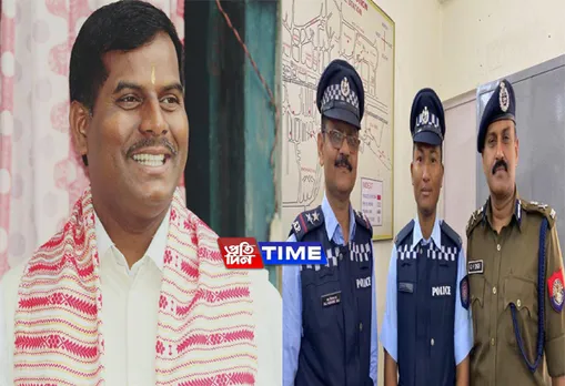 Teras Goala seems unhappy with traffic constable’s felicitation