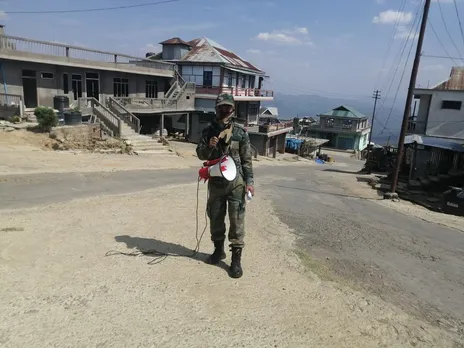 Aizwal Battalion in Corona Awareness