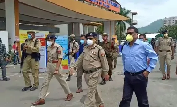 Assam Chief Secy & DGP Visit Sarusajai Stadium