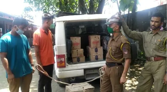 Banderdawa: Arunachali Liquor Seized, 2 Arrested