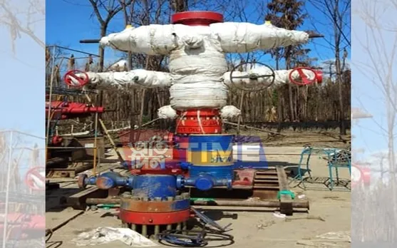 Baghjan: BOP Ready To Install at the Oil Well Site