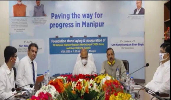 Manipur: Nitin Gadkari Lays Foundation Stone of 3000 Cr Highway Project