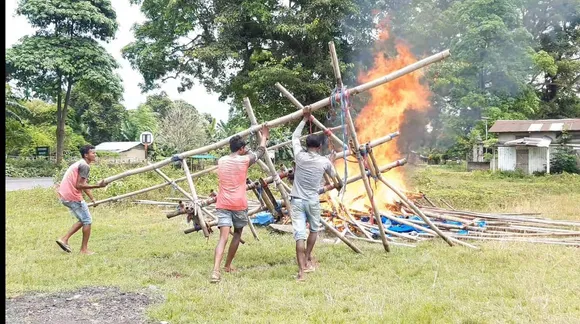 Kaziranga: Covid Screening Center Demolished By Authorities