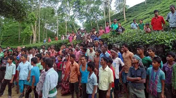 Members of Tea Body Protest in Golaghat