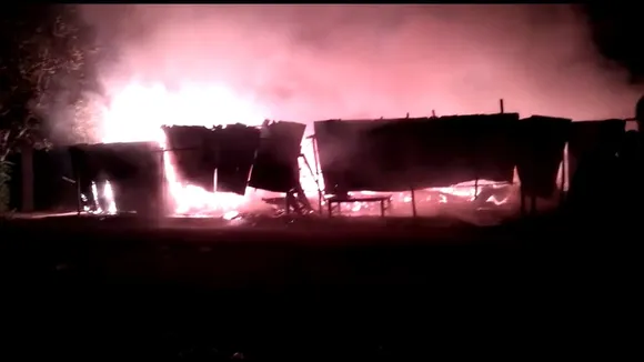Massive Fire Erupts In Bokajan