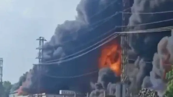 Agra: Fire Breaks Out In Chemical Factory