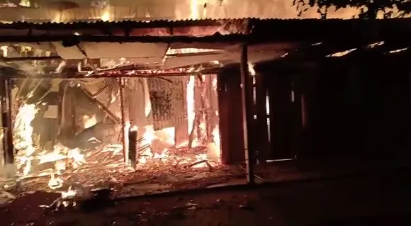Fire in Barpathar, Property Worth Lakhs Gutted