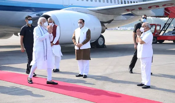 PM Modi Arrives Ahmedabad on a 2-day Gujarat Trip