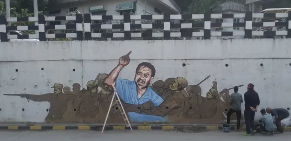 Guwahati: Artists Detained For Painting Akhil’s Graffiti