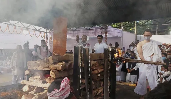 Tarun Gogoi Cremated with Full State Honours