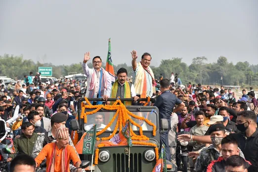 Himanta Takes Part In Bike Rally In Baksa