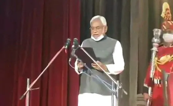 Nitish Kumar Takes Oath As Bihar CM For 4th Term