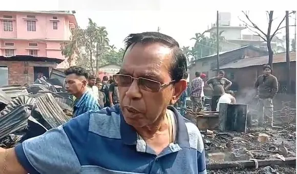 Guwahati: Massive Fire Breaks Out in Basistha