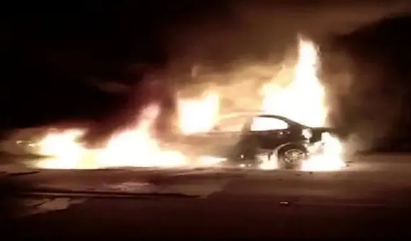 5 Charred To Death As Car Catches Fire After Accident