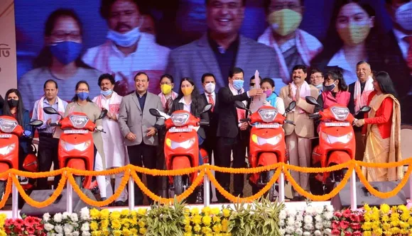 Guwahati: Girl Students Benefitted Under Free Scooty Scheme