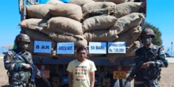 Mizoram: Assam Rifles Seize Areca Nuts Worth Rs. 7Lakh