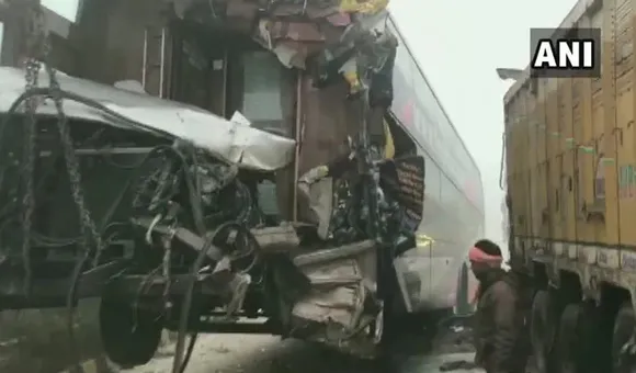 Noida: Vehicles Pile-Up Due To Fog, Several Injured
