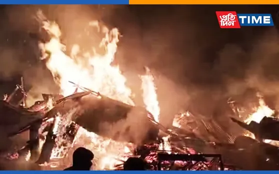 Fire Breaks Out At Cachar’s Sonai Bazaar, 7 Shops Gutted