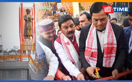 Barpeta: CM Sonowal Unveils  Bronze Statue Of Swami Vivekananda