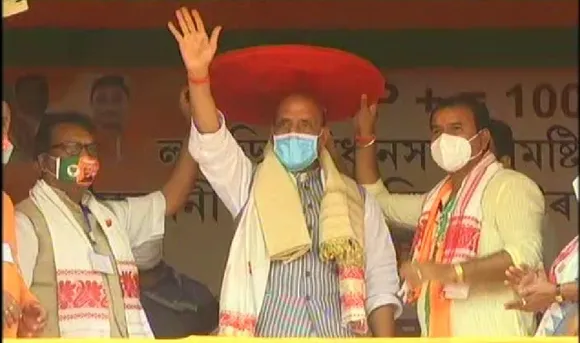 Assam Polls | BJP Ensures Peace & Development: Rajnath Singh