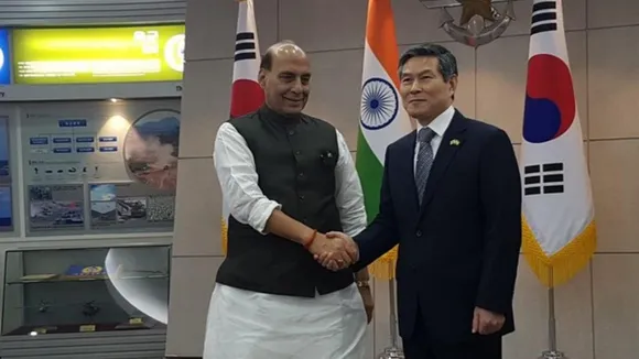 Rajnath Singh Holds Meeting With South Korean Counterpart In Delhi