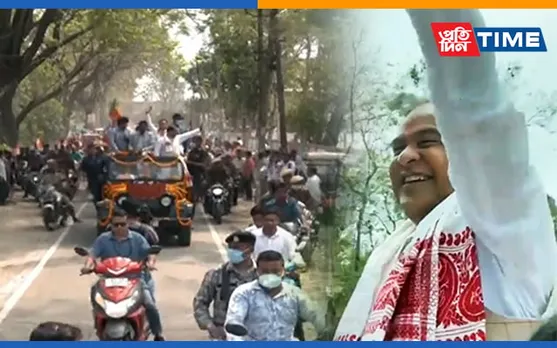 Himanta Takes Part In Bike Rally In Biswanath