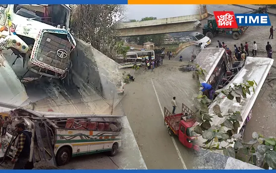 Guwahati: Dumper Truck Falls Off Bridge, Driver Dead