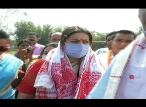 Assam Election: Smriti Irani Arrives At Mariani