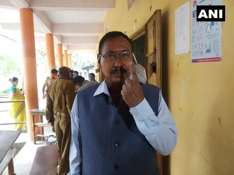 Assam Polls: BJP Leader Rajen Gohain Casts Vote