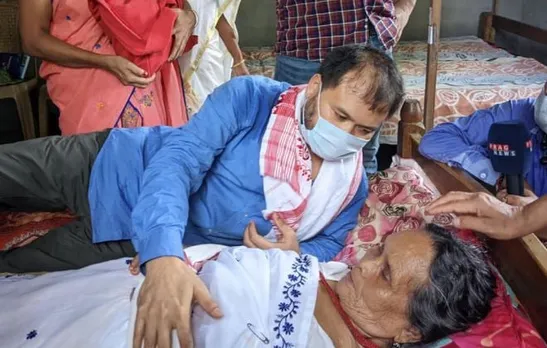 Out On Parole, Akhil Gogoi Meets Ailing Mother In Jorhat