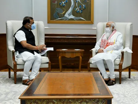 Assam CM Sarma Meets PM Modi In New Delhi