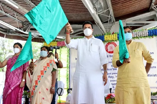 Northeast’s First Kisan Rail Flagged Off From Tripura