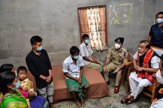 Kokrajhar: CM Sarma Visits Kin Of 2 Minor Sisters Found Dead In Forest