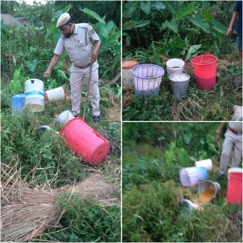 400 Litres Of Illegal Country Wine Seized In Lakhimpur