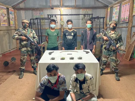 Cache Of Arms, Ammunition Seized In Mizoram, 5 ALP Cadres Arrested