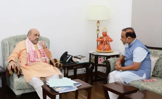 Assam CM Meets Amit Shah In Delhi