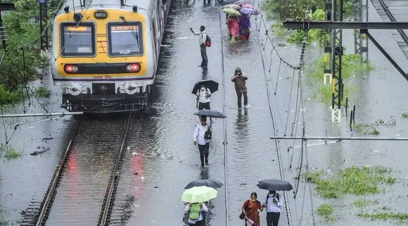 Mumbai: Local Train Services Hit due to Heavy Downpour