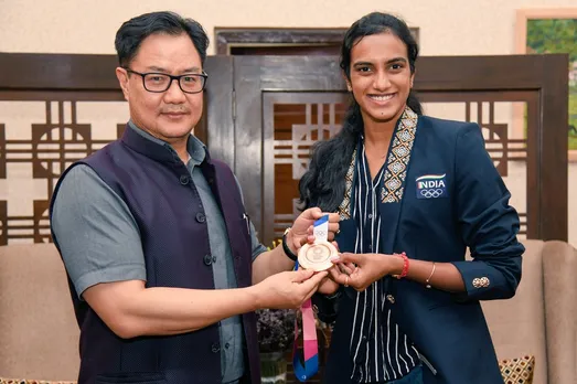Double Olympic Medalist PV Sindhu Returns Back Home Safe, Pays Visit To Kiren Rijiju