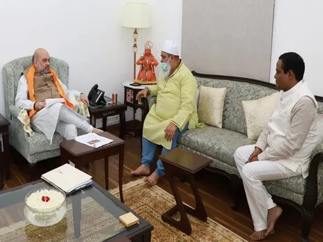 Ajmal Meets Amit Shah In Delhi Over Assam-Mizoram Border Issue