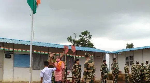 BSF Hoists Tricolor For The First Time At Remote Nasal Base In Odisha