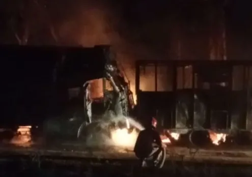 5 Killed After Miscreants Attacks And Sets Fire On Trucks At Dima Hasao