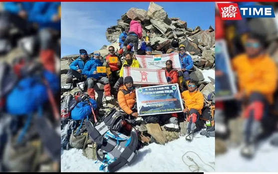 9 Mountaineers From Assam Climbs Mt Jogin III Of Garhwal Himalaya